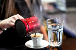 قهوه ترک با شیر